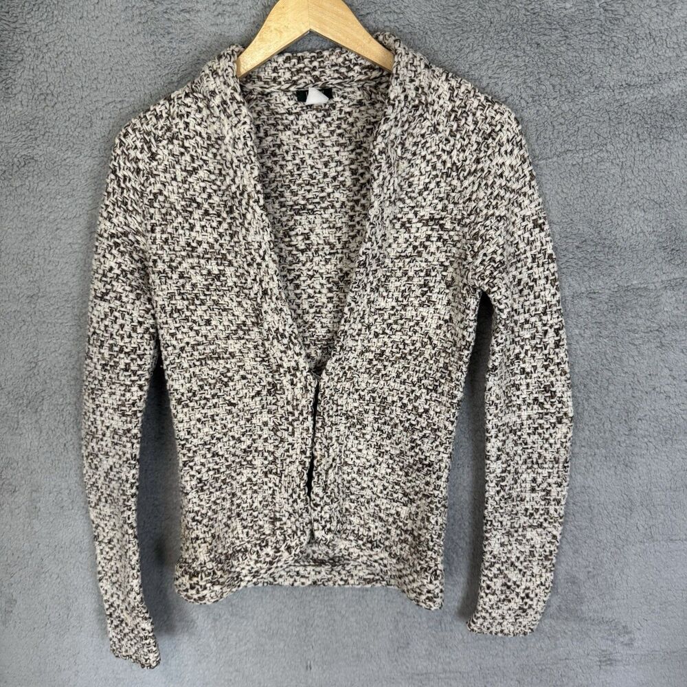 J Crew Sweater Women‎ Small Fisherman Beige Hand Knit Cardigan